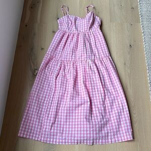 JCrew Pink Gingham Dress